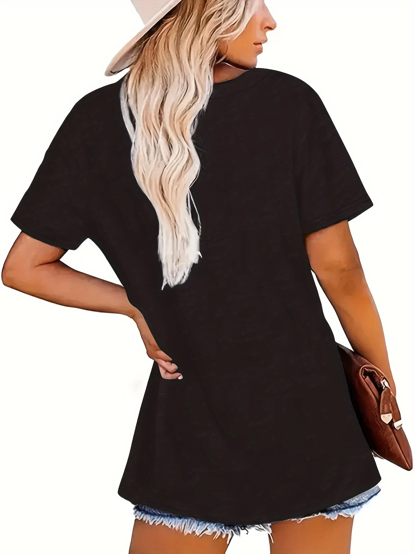 Pudel-silhuett T-shirt, S-XXL, 3 Färger