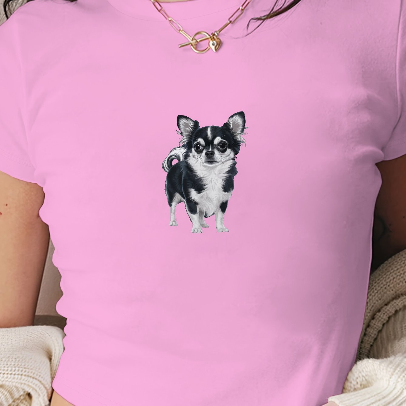 Chihuahua Mag T-shirt, S-XXL, 4 Färger