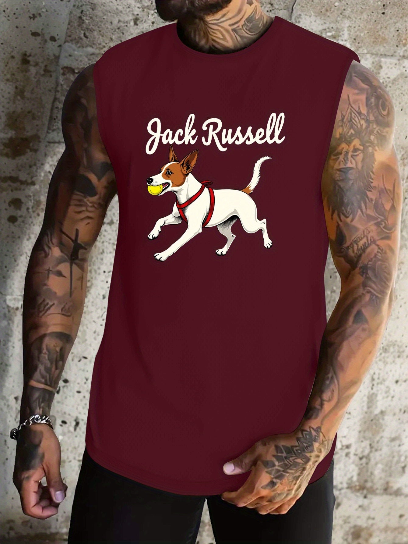 Jack Russell Terrier Atletisk linne, 4 färger, L-XXXXL