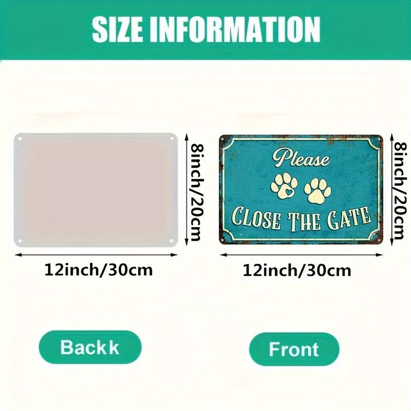 "Please Close The Gate", Skylt Vintage
