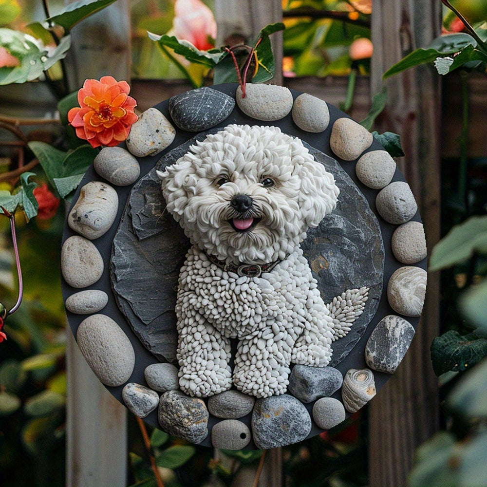 Bichon Frise 3D Effekt Stentryck, vattentät