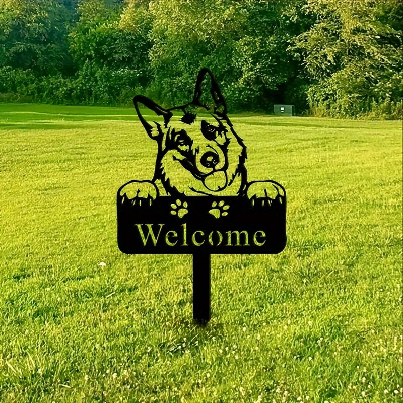 Schäfer Welcome Skylt, Metall