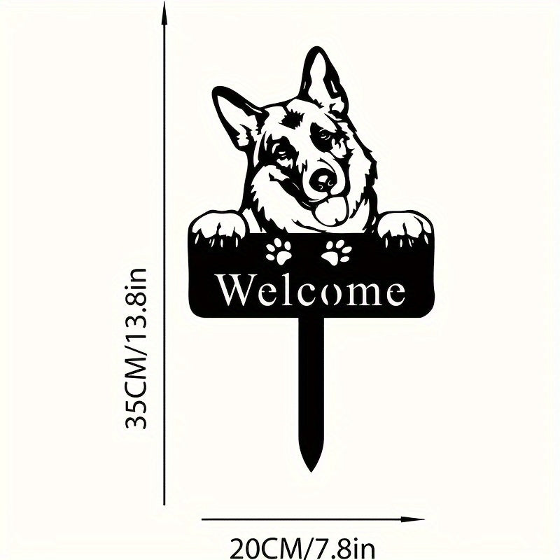 Schäfer Welcome Skylt, Metall