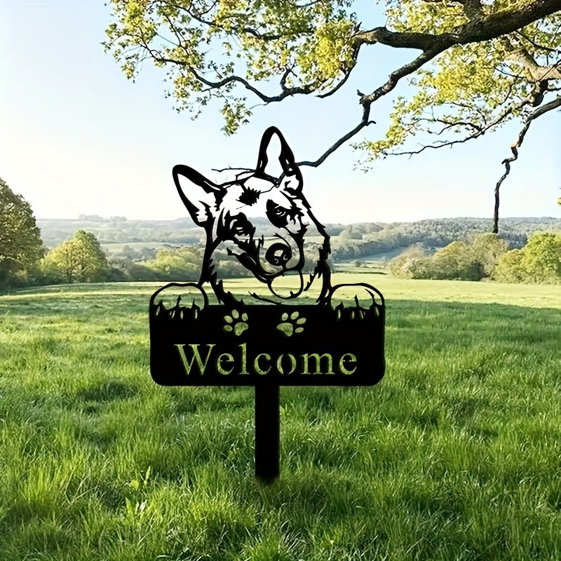 Schäfer Welcome Skylt, Metall
