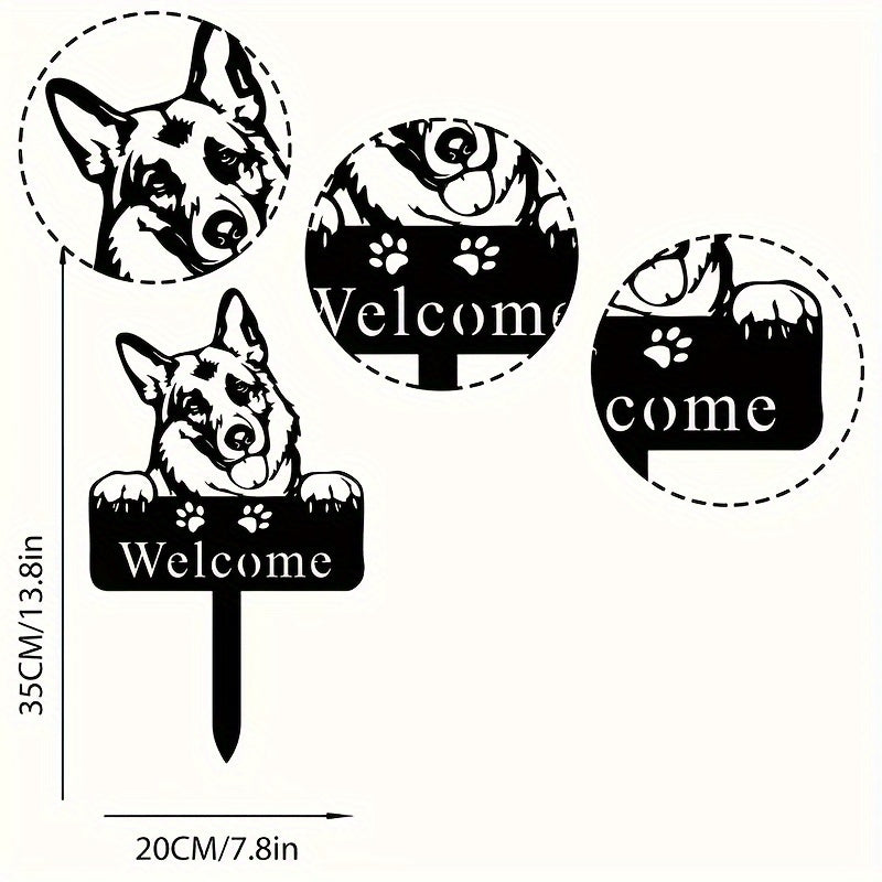 Schäfer Welcome Skylt, Metall