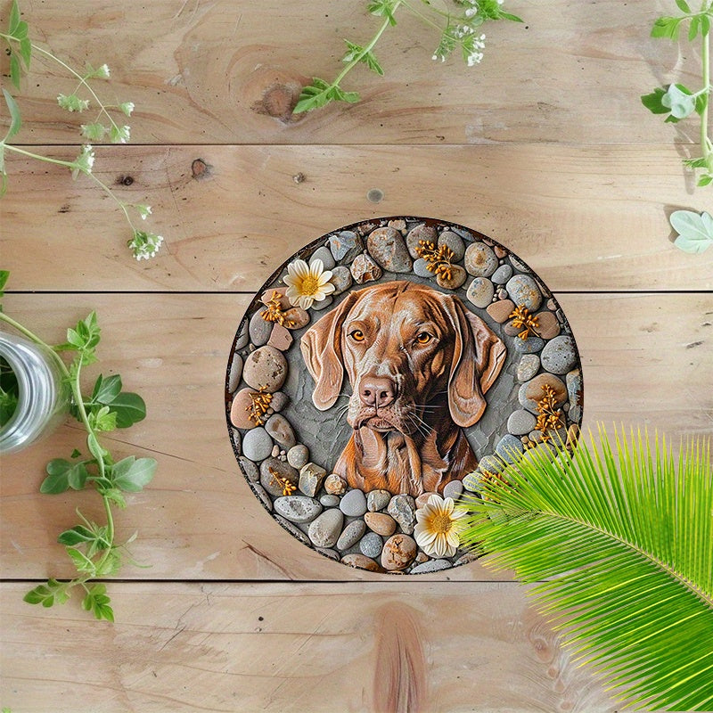 Vizsla Rund Aluminium Skylt