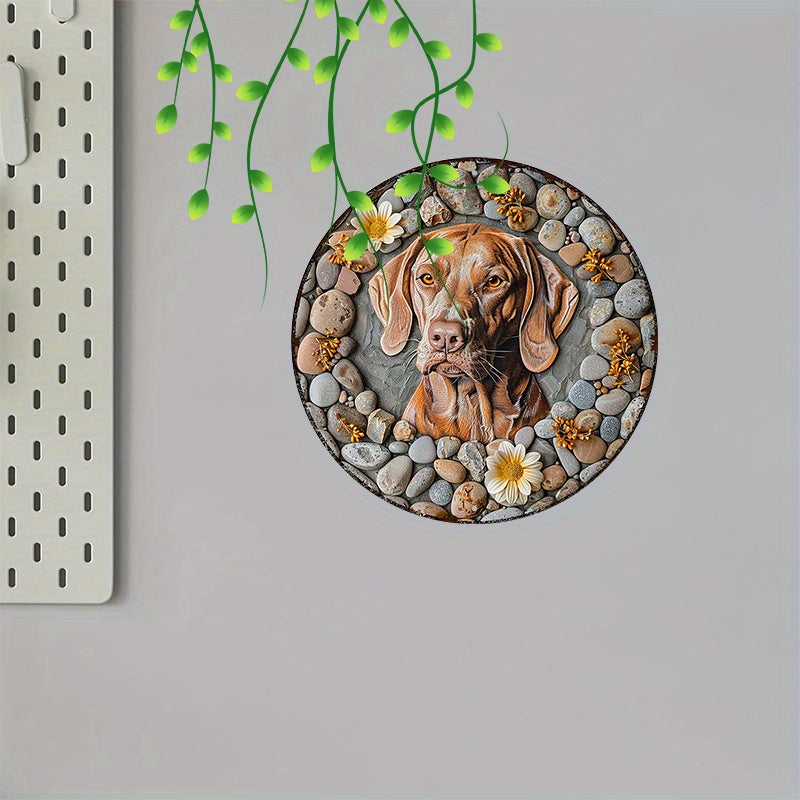 Vizsla Rund Aluminium Skylt