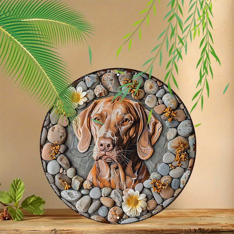 Vizsla Rund Aluminium Skylt