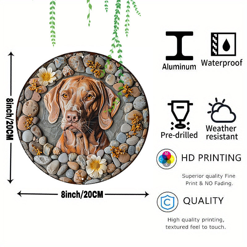 Vizsla Rund Aluminium Skylt