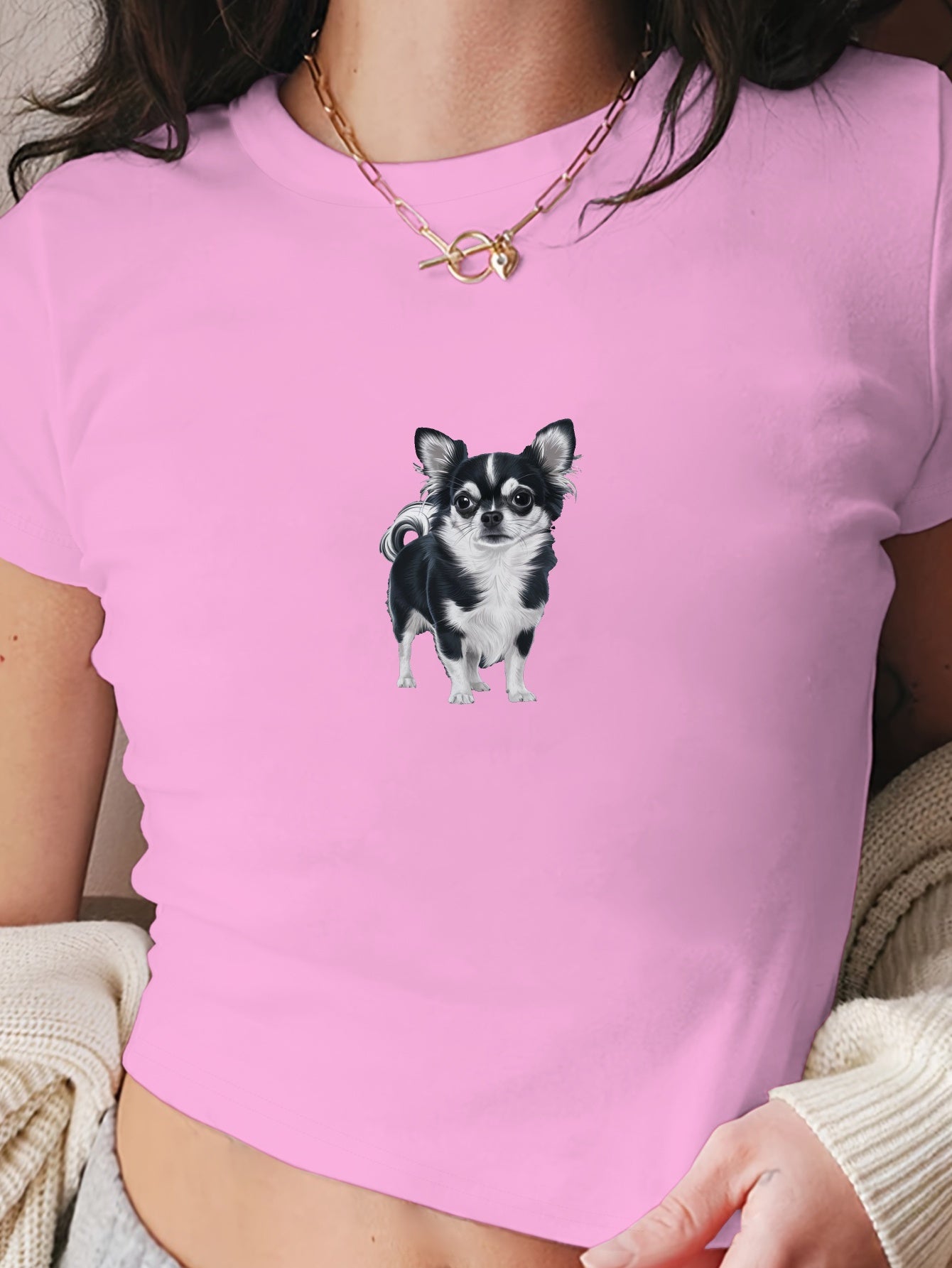 Chihuahua Mag T-shirt, S-XXL, 4 Färger