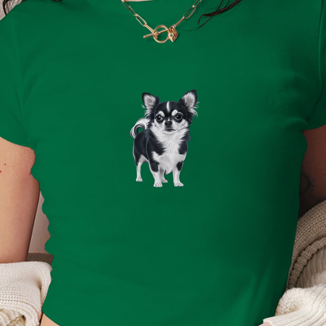 Chihuahua Mag T-shirt, S-XXL, 4 Färger