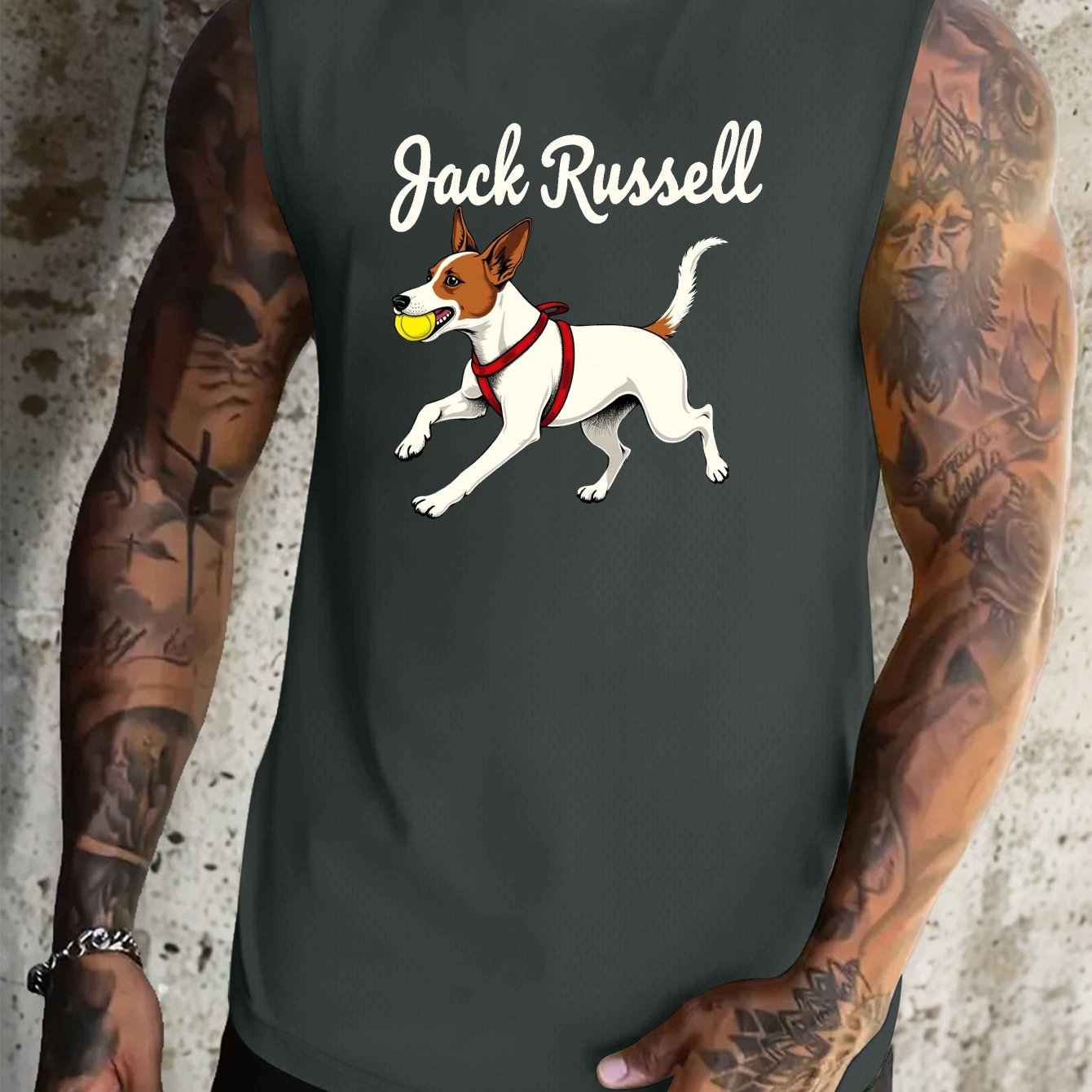 Jack Russell Terrier Atletisk linne, 4 färger, L-XXXXL