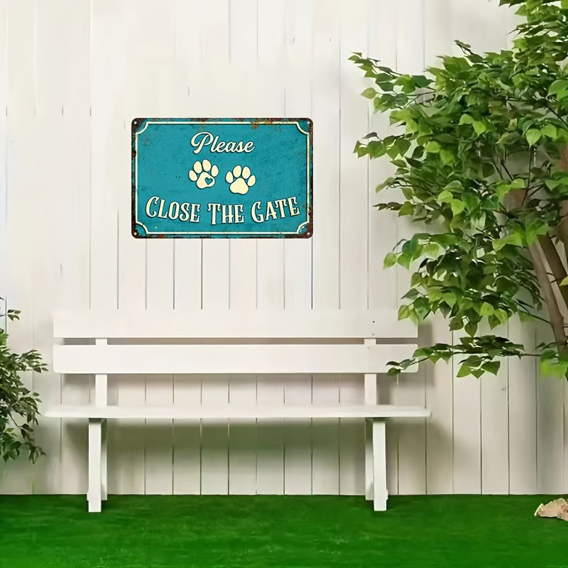 "Please Close The Gate", Skylt Vintage