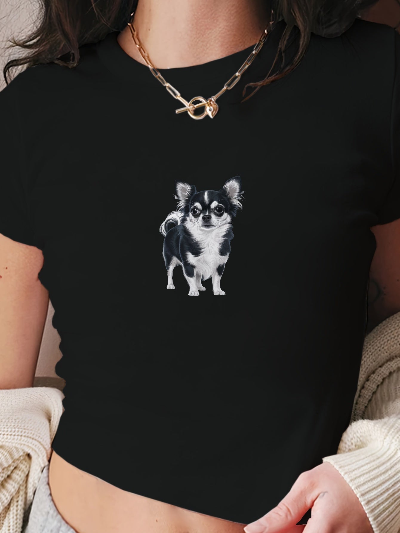 Chihuahua Mag T-shirt, S-XXL, 4 Färger
