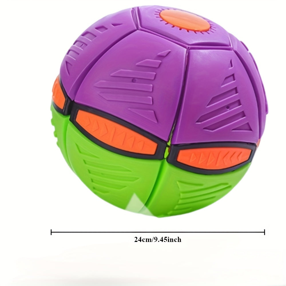 1 st interaktiv hundleksak - tålig hoppande tefatboll i plast