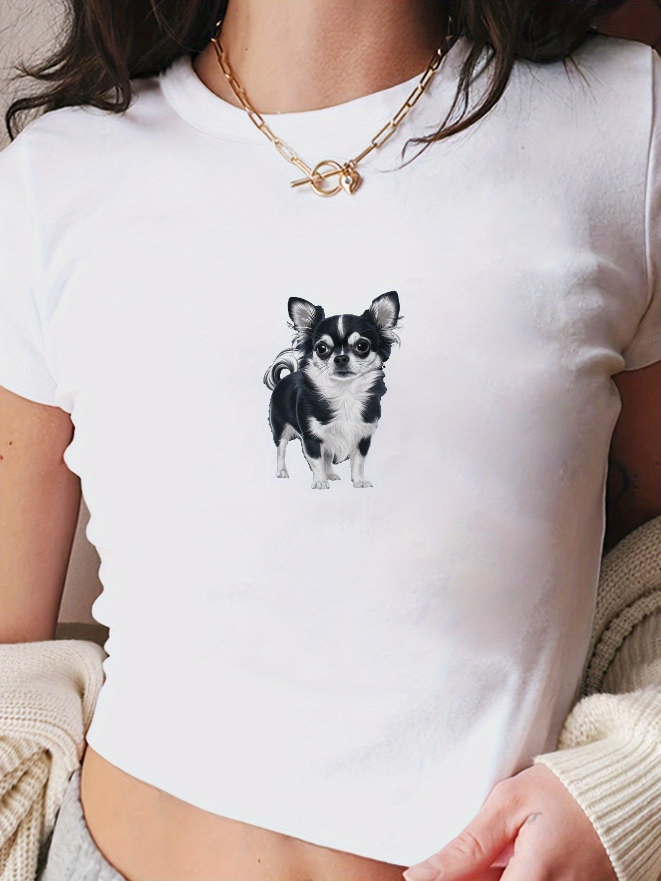Chihuahua Mag T-shirt, S-XXL, 4 Färger