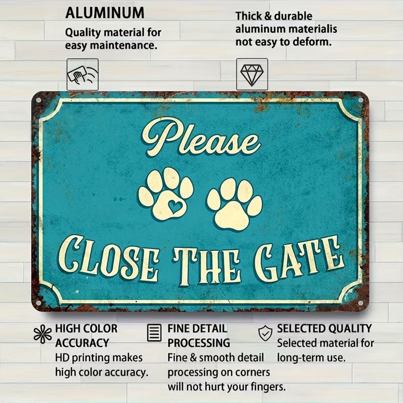 "Please Close The Gate", Skylt Vintage