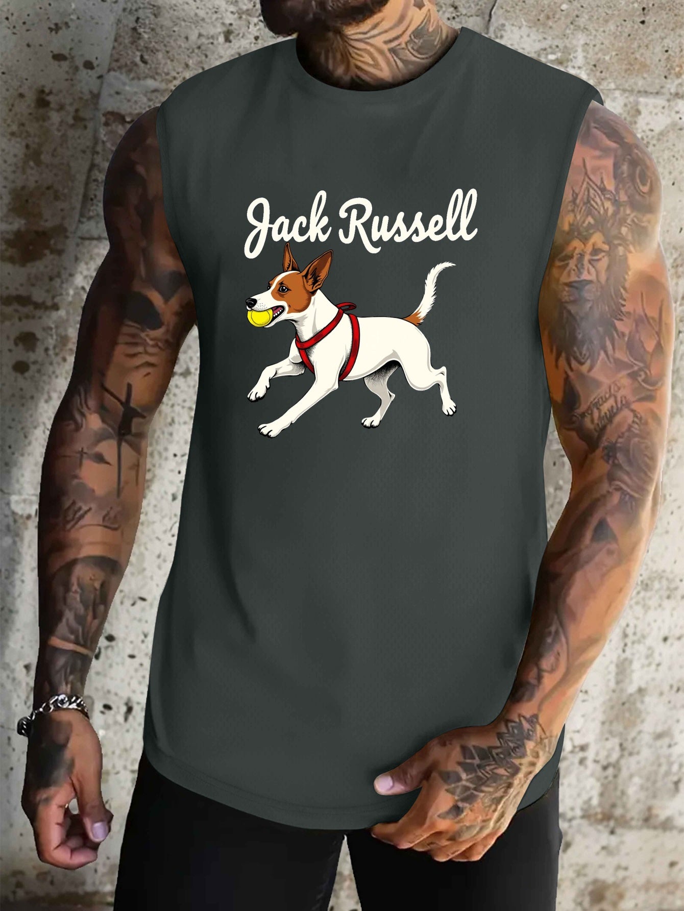 Jack Russell Terrier Atletisk linne, 4 färger, L-XXXXL