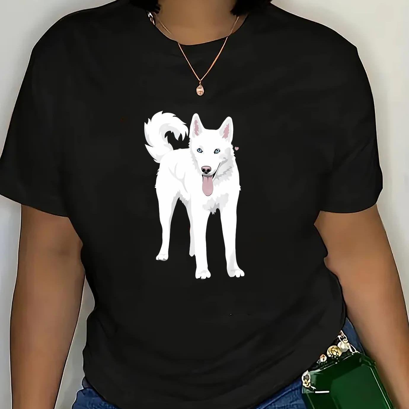 Siberian Huskey T-Shirt, 2 färger, S-XXL