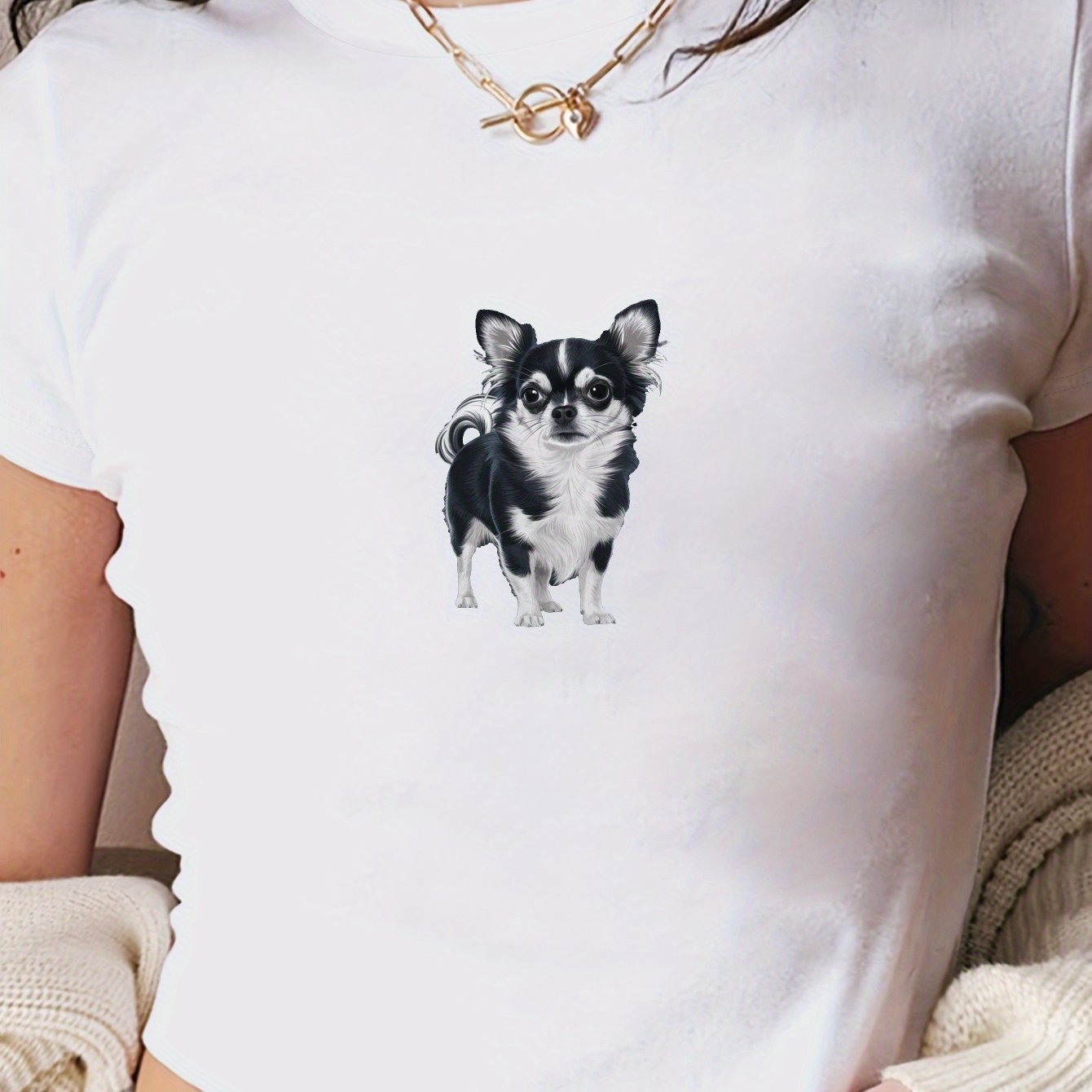Chihuahua Mag T-shirt, S-XXL, 4 Färger