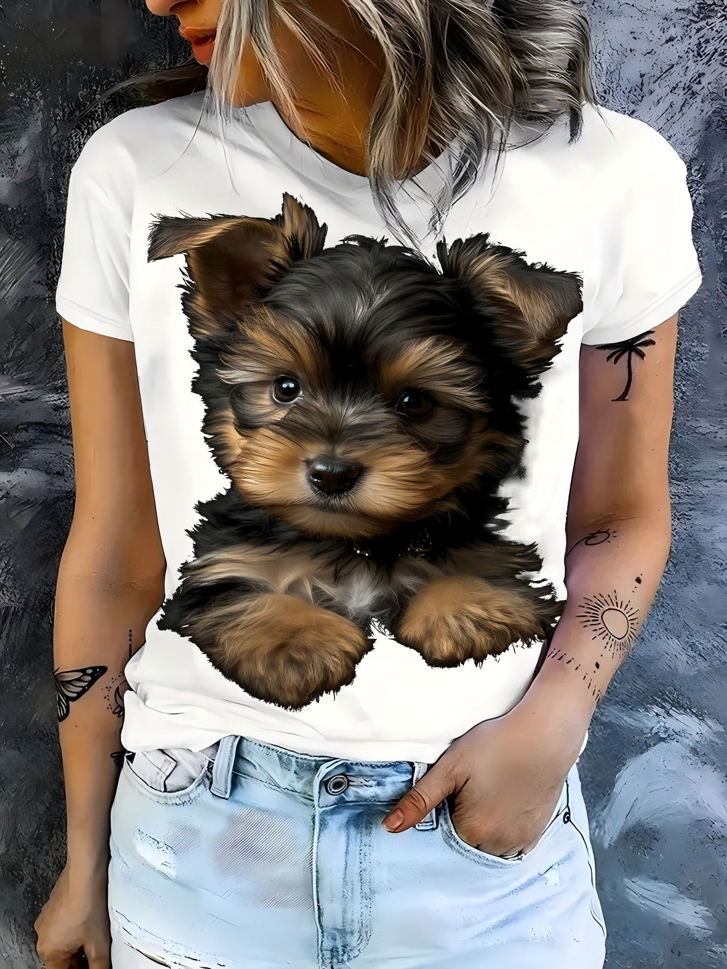 Sport T-shirt, kortärmad, Yorkshire Terrier, S-XXL, 3 Färger